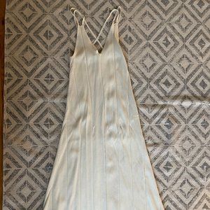 White Sandro Spagetti Strap Dress
